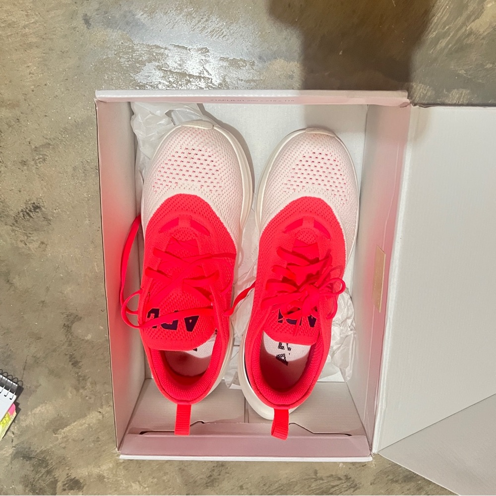 APL Women's Athletic Shoes in Red and White